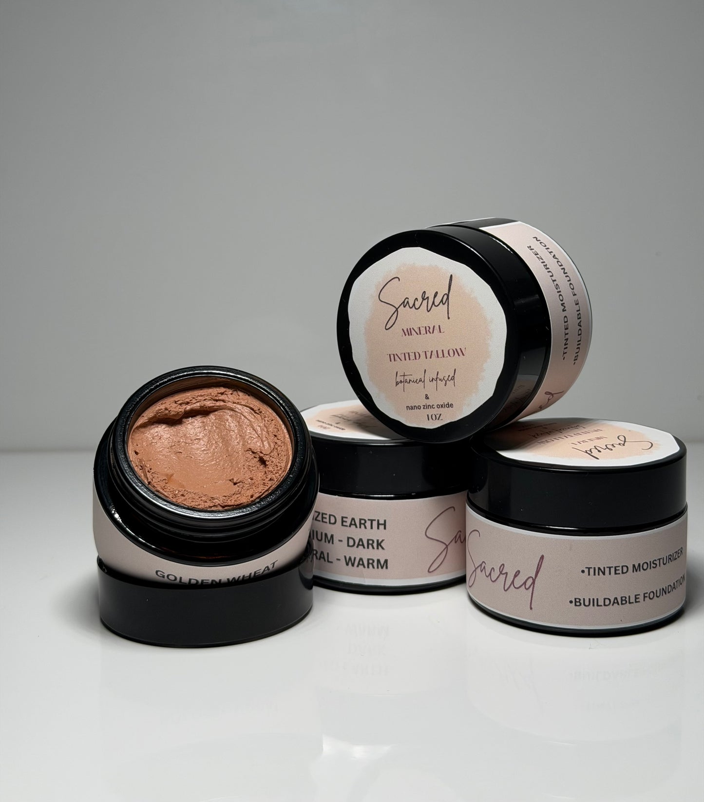 Sacred Mineral Tinted Tallow Moisturizer - 1 oz Buildable Foundation