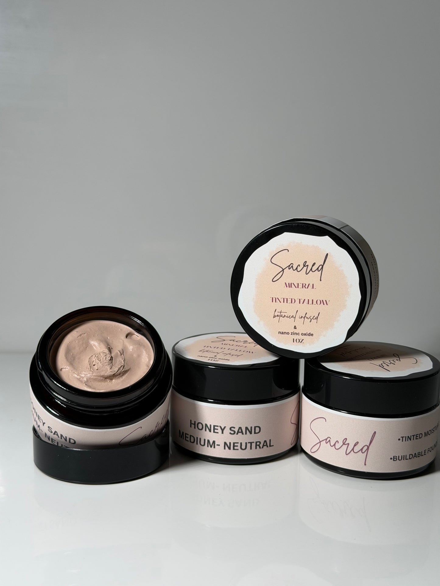 Sacred Mineral Tinted Tallow Moisturizer - 1 oz Buildable Foundation
