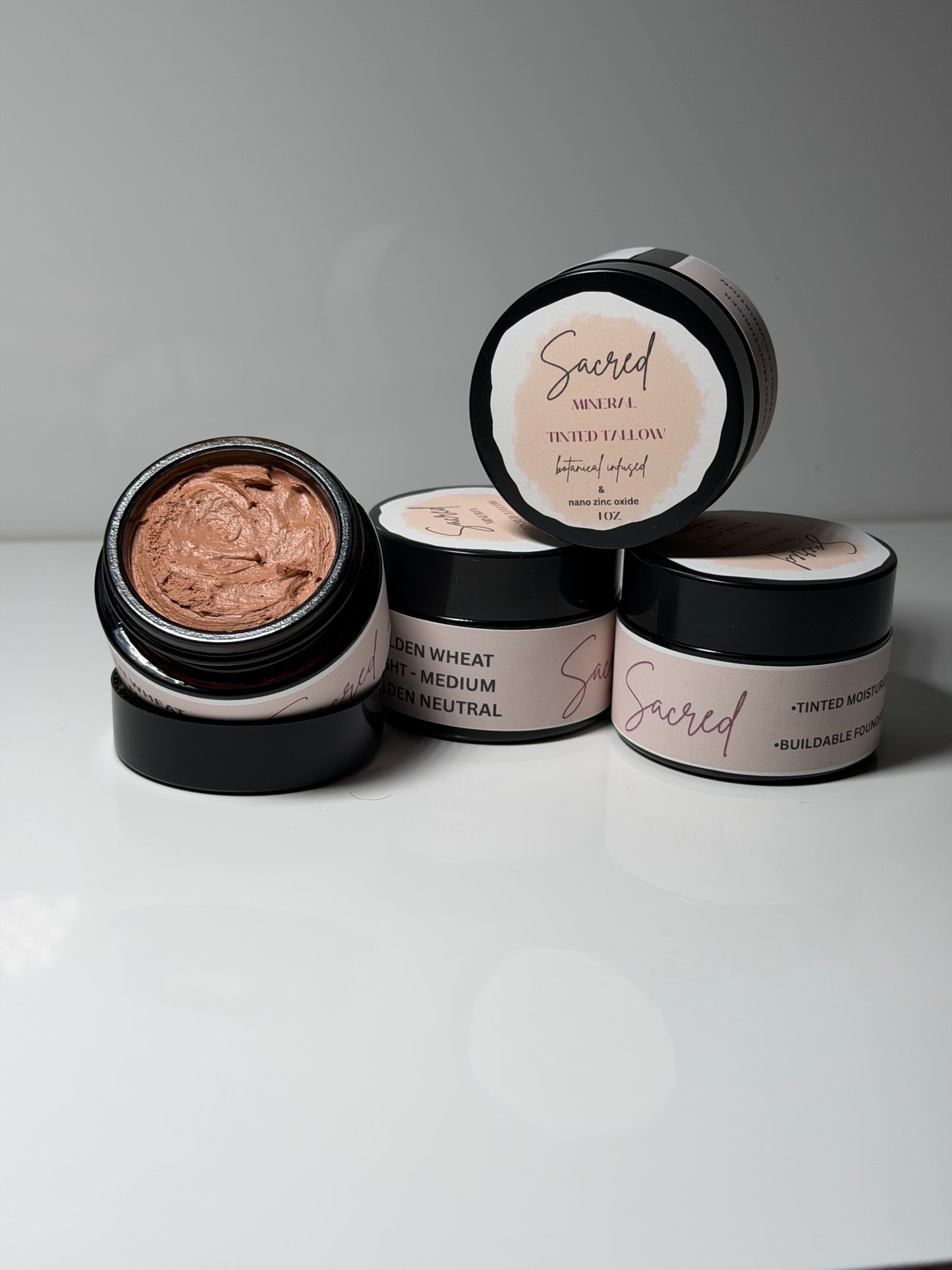 Sacred Mineral Tinted Tallow Moisturizer - 1 oz Buildable Foundation