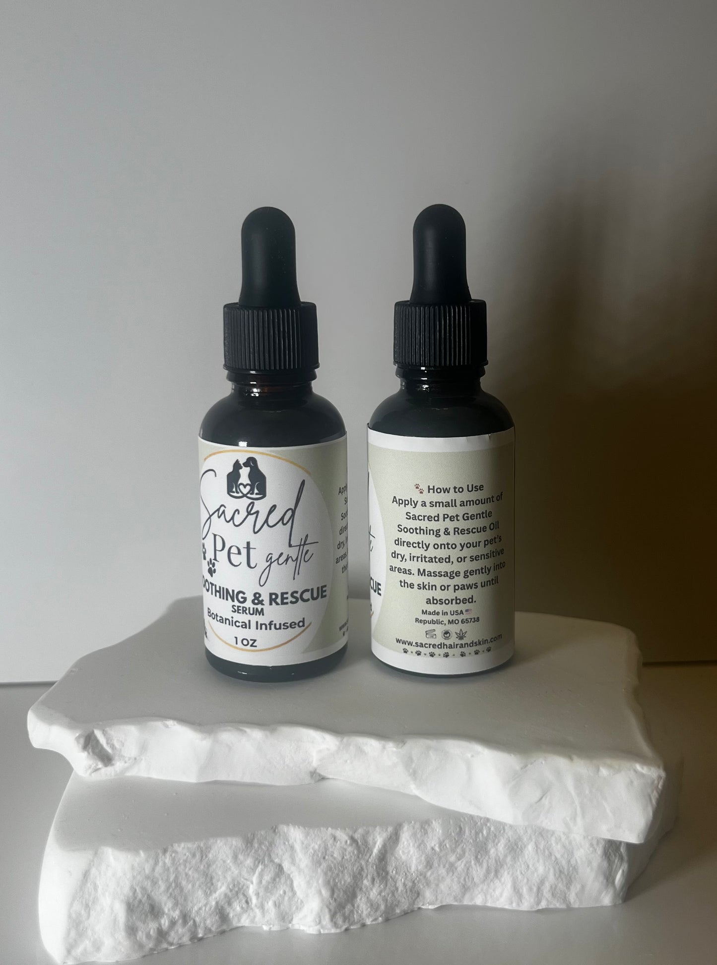 Sacred Pet Gentle Soothing & Rescue Oil - 1 OZ